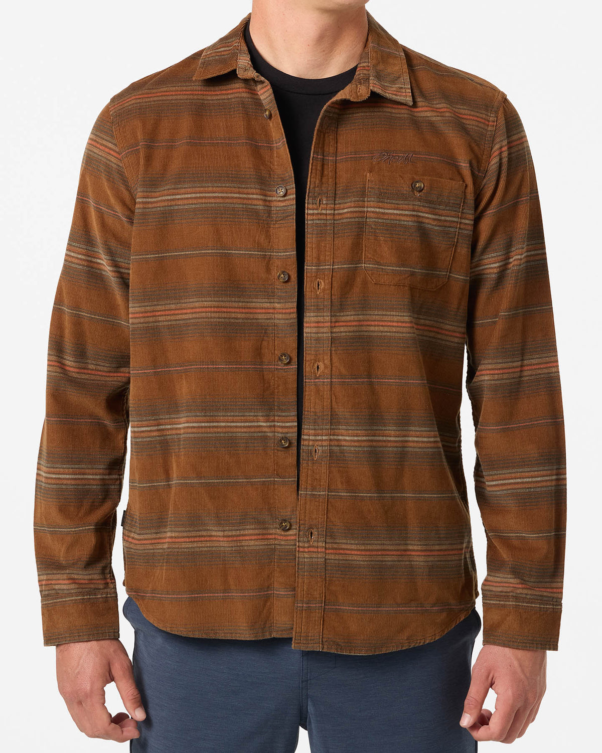 Caruso Striped Cord Shirt