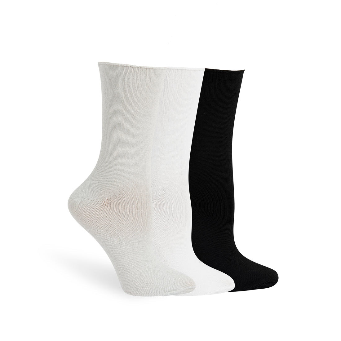 3PK Recycled Pillow Polytam Crew Socks