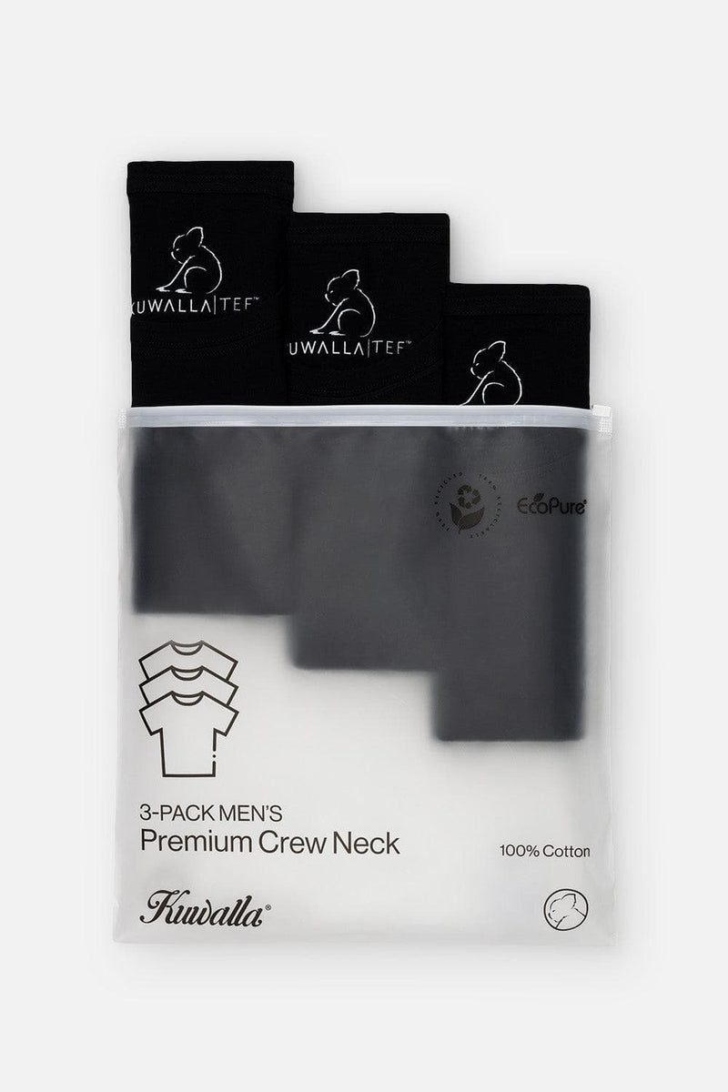 3 Pack CREW NECK - Black