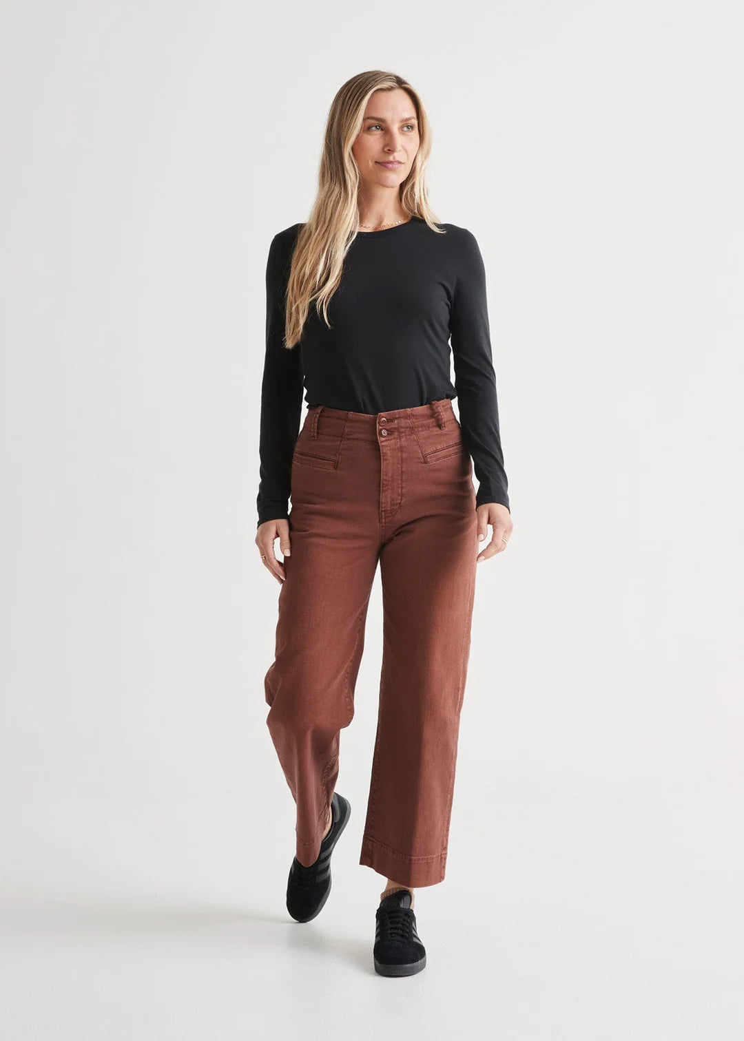 Lux Twill High Rise Trouser
