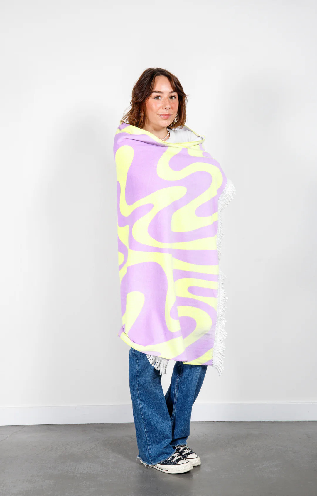 The Bowie Velour Beach Towel