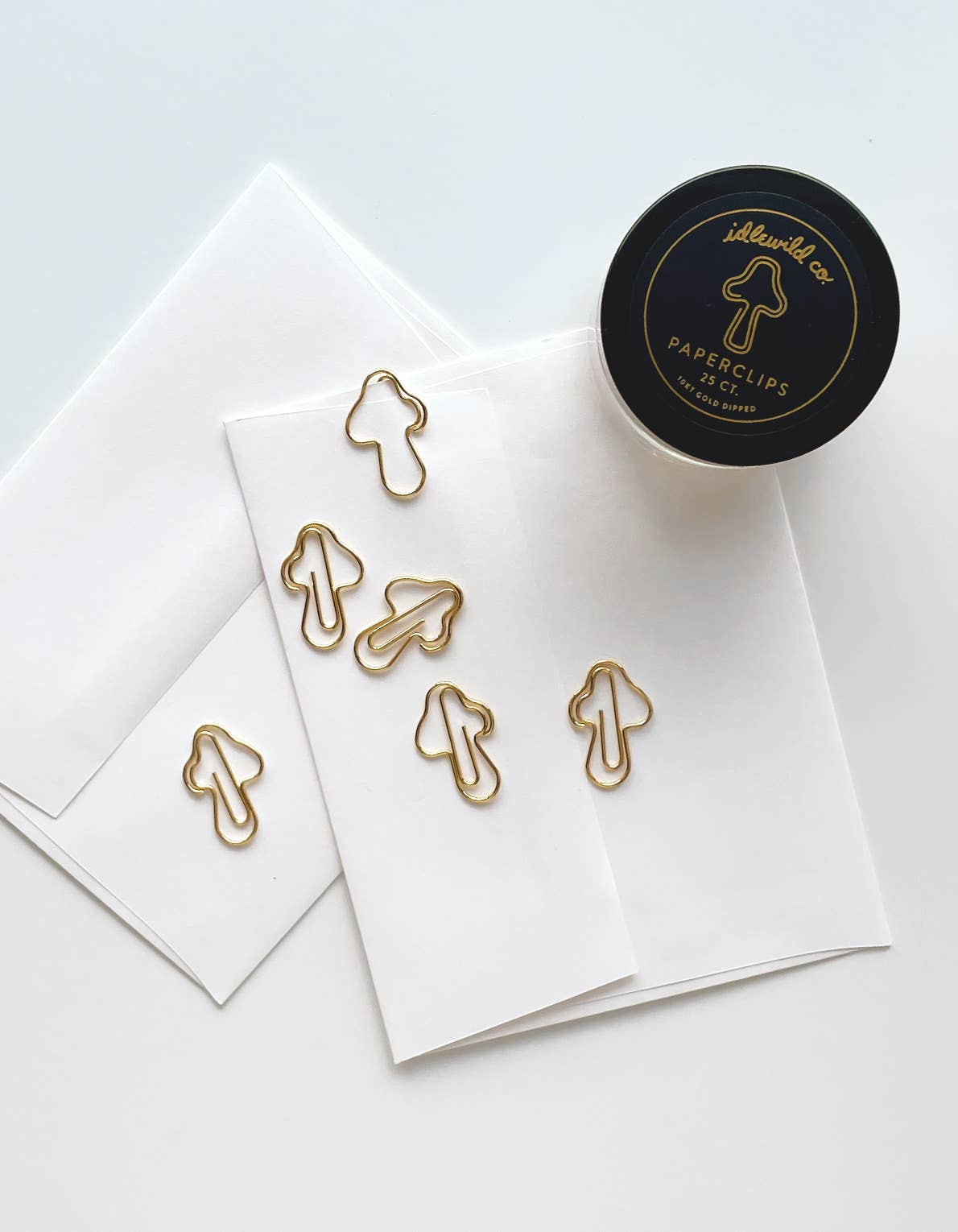 Mushroom Gold Paper Clips
