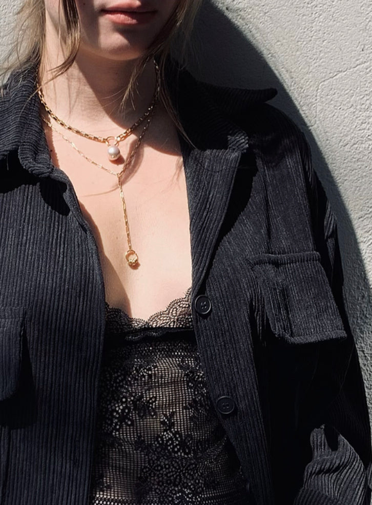 Loop and Bead Necklace