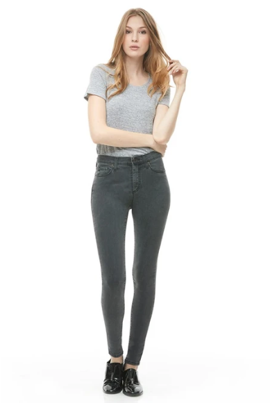 CLASSIC RISE / RACHEL SKINNY / GREY STEEL / 30 INSEAM