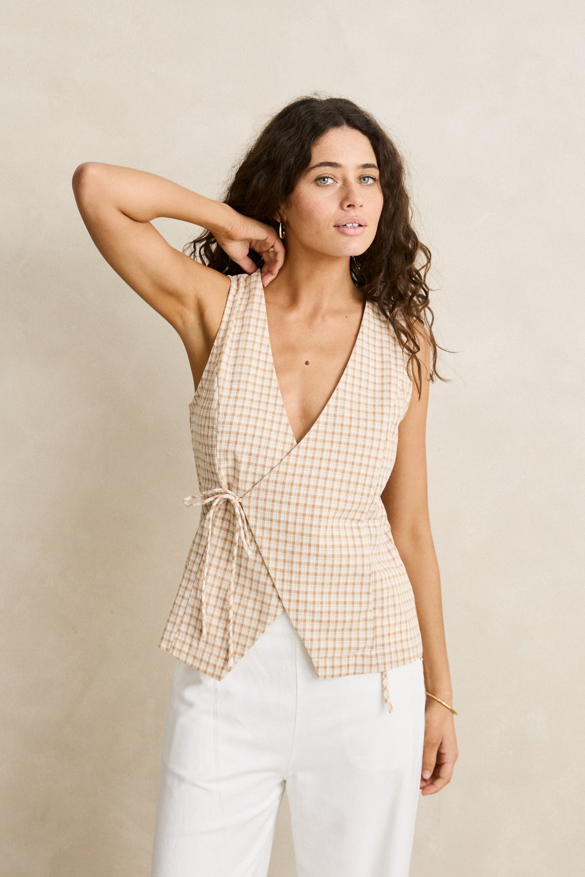 London Check Vest