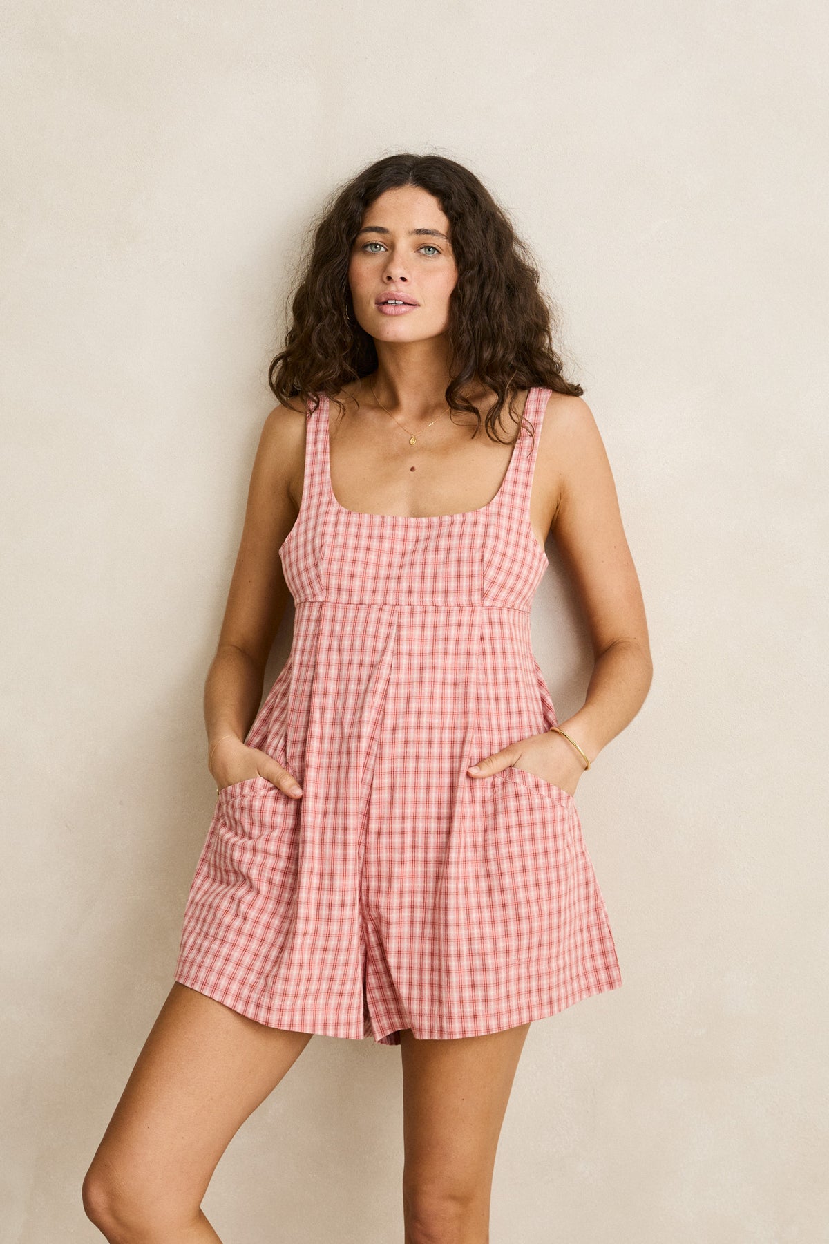 Kirra Check Romper