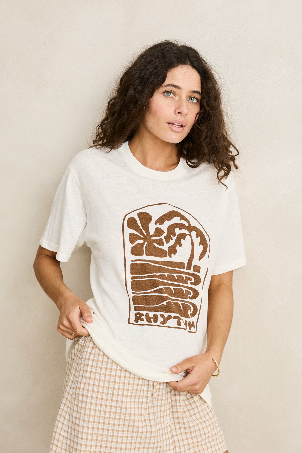 Palm and Sun Oversized Tee