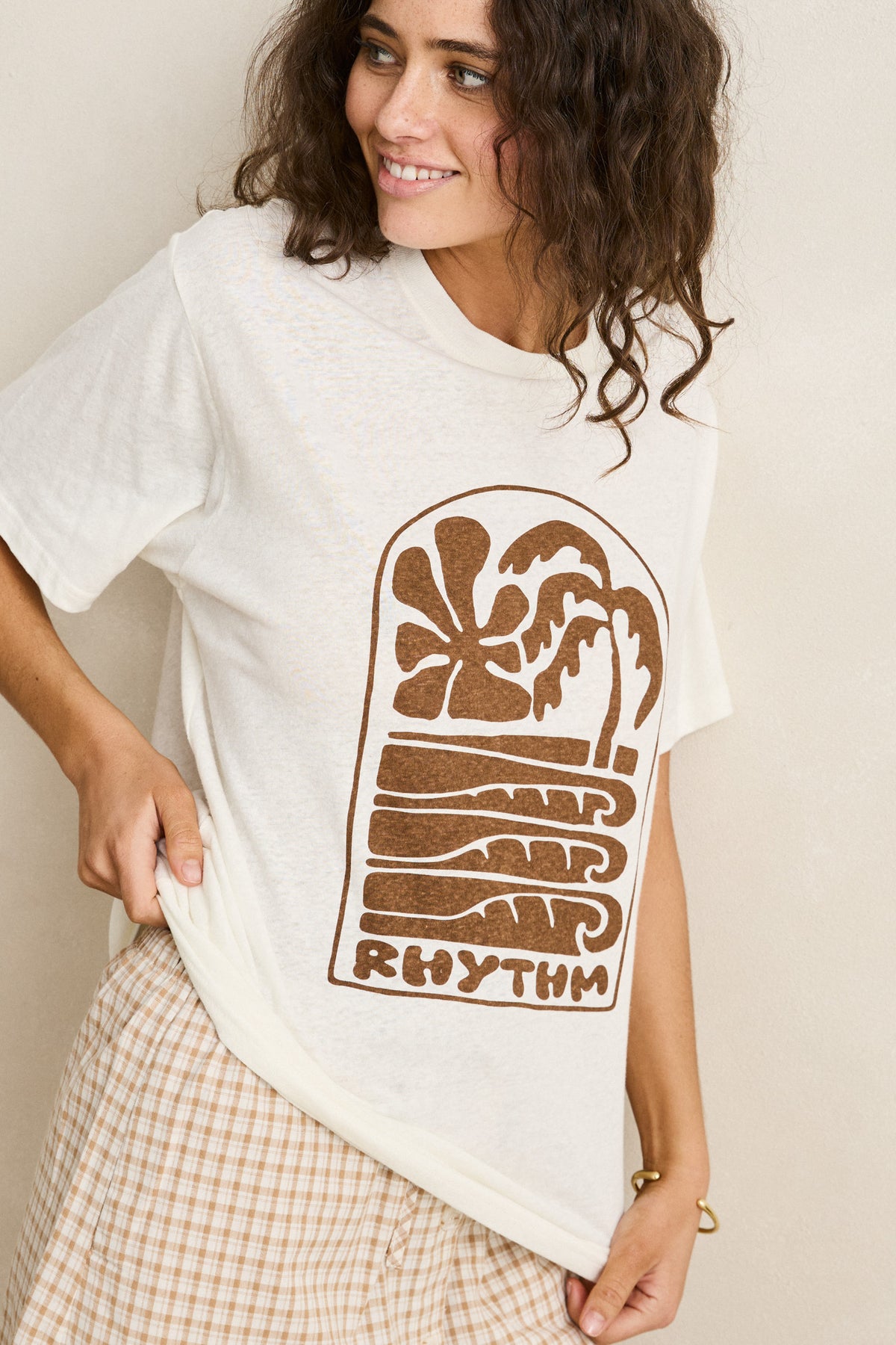 Palm and Sun Oversized Tee