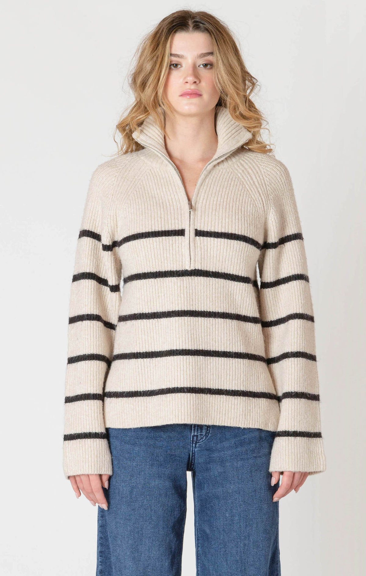 Half Zip Longline Sweater