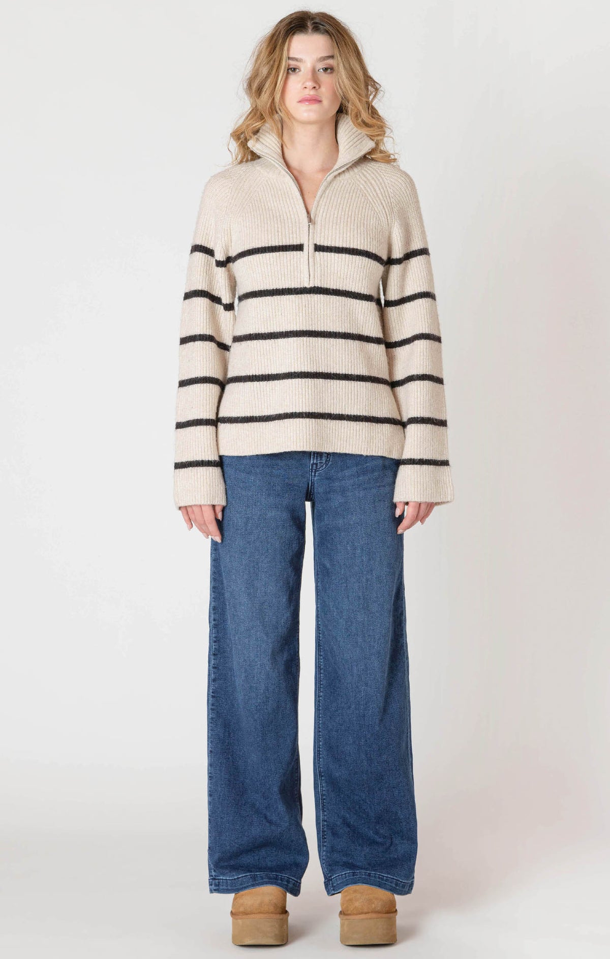 Half Zip Longline Sweater