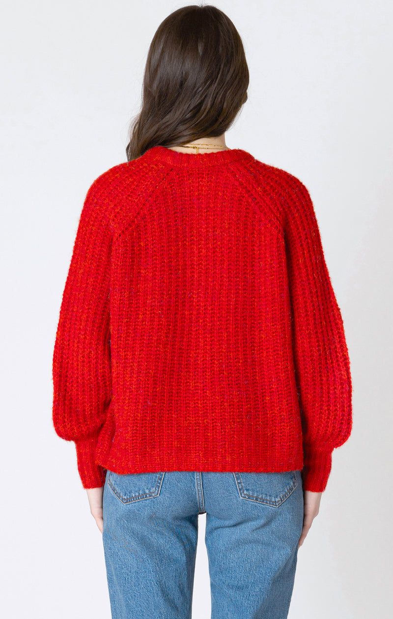 Crewneck Textured Cardigan