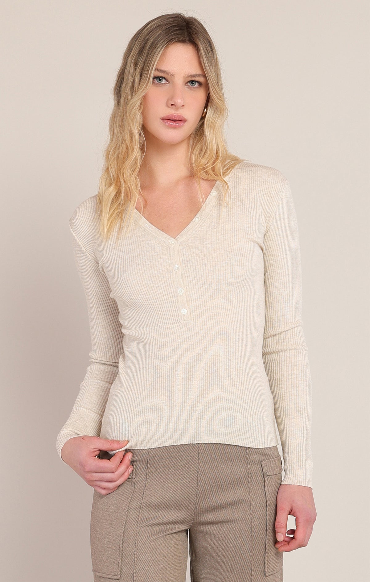 Ribbed Sweater Top