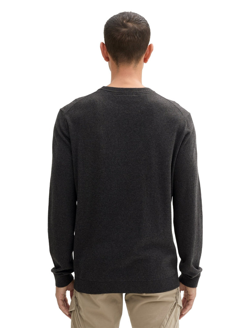 Cotton Cashemere Crewneck Sweater