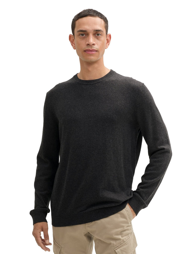 Cotton Cashemere Crewneck Sweater