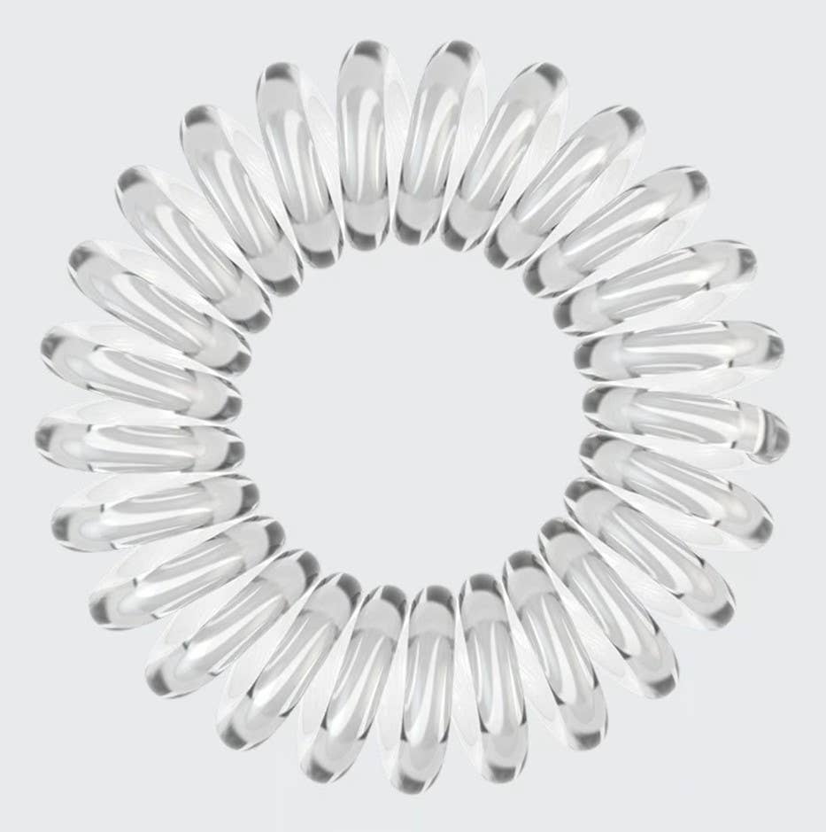 Spiral Hair Ties 4 Pack - Clear