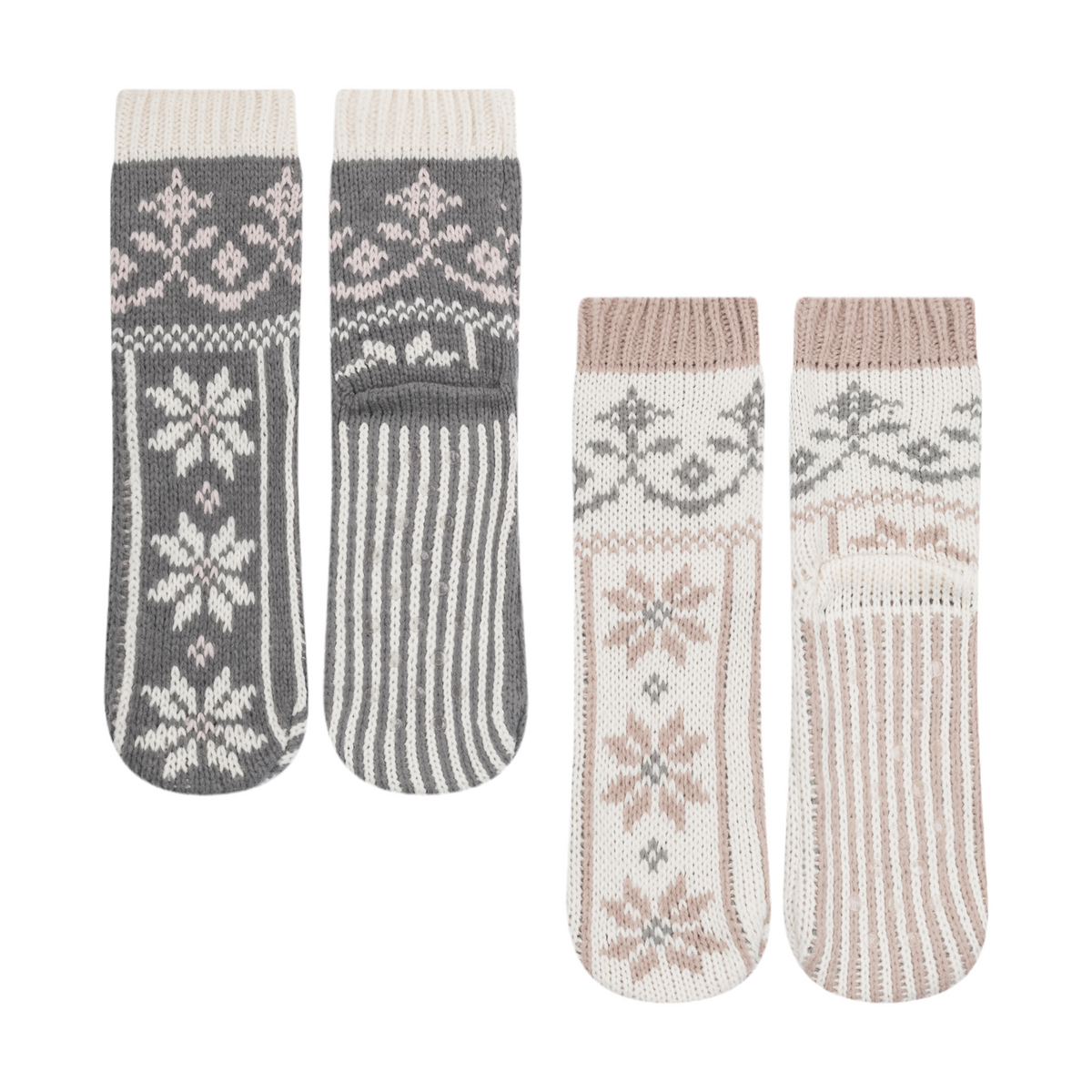 2PK Snowfall Slipper Sock