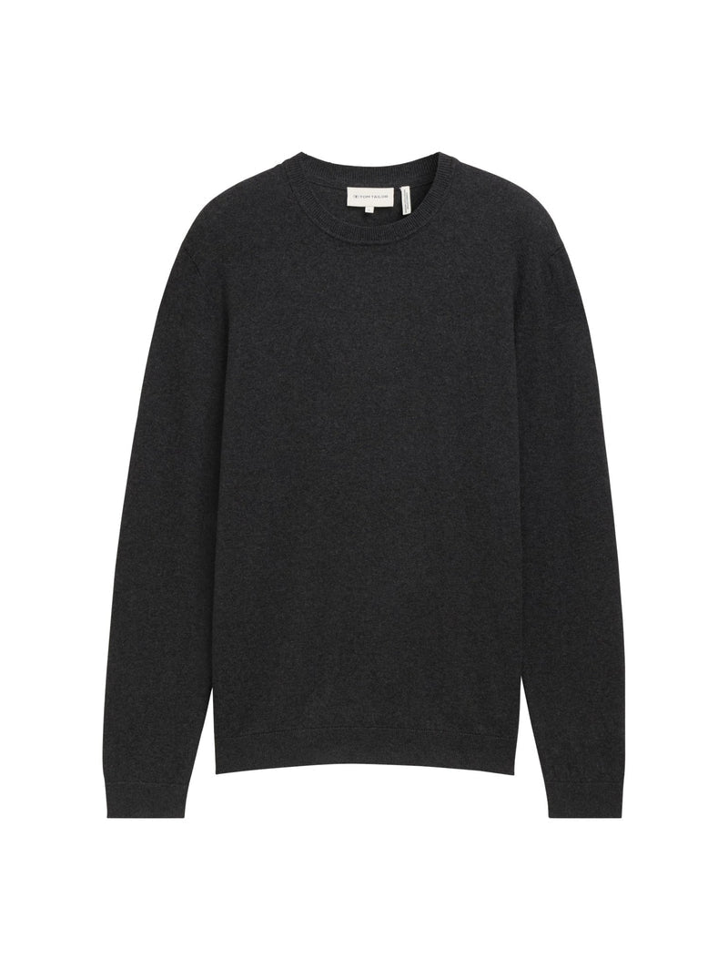 Cotton Cashemere Crewneck Sweater