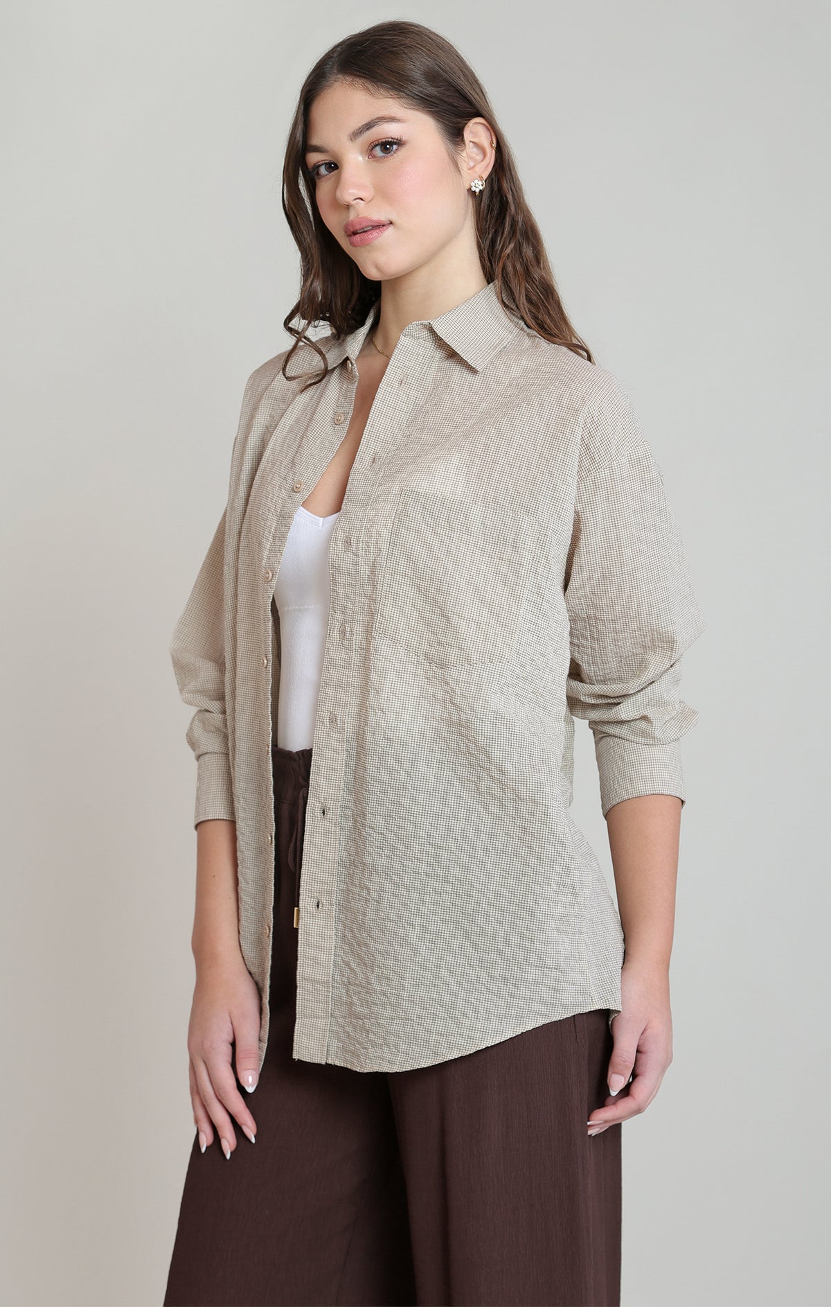 Oversized Textured Shirt
