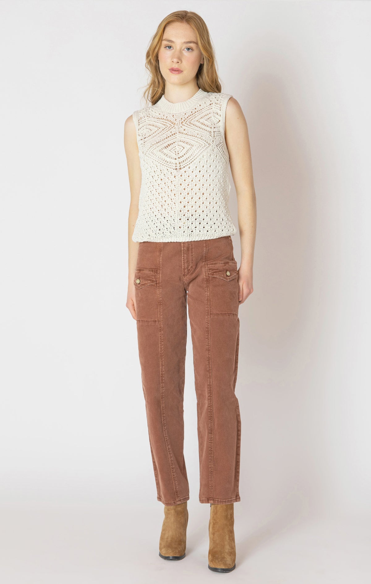 Patterned Pointelle Sweater