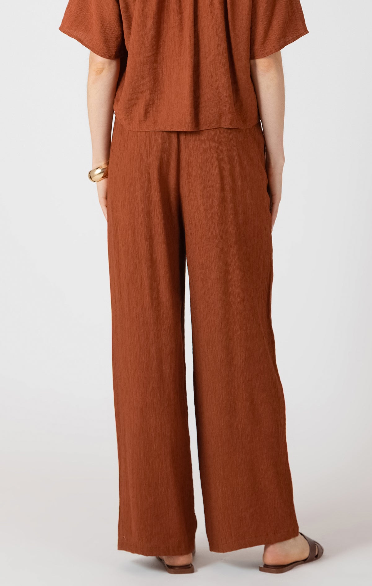 Drawstring Wide Leg Pant