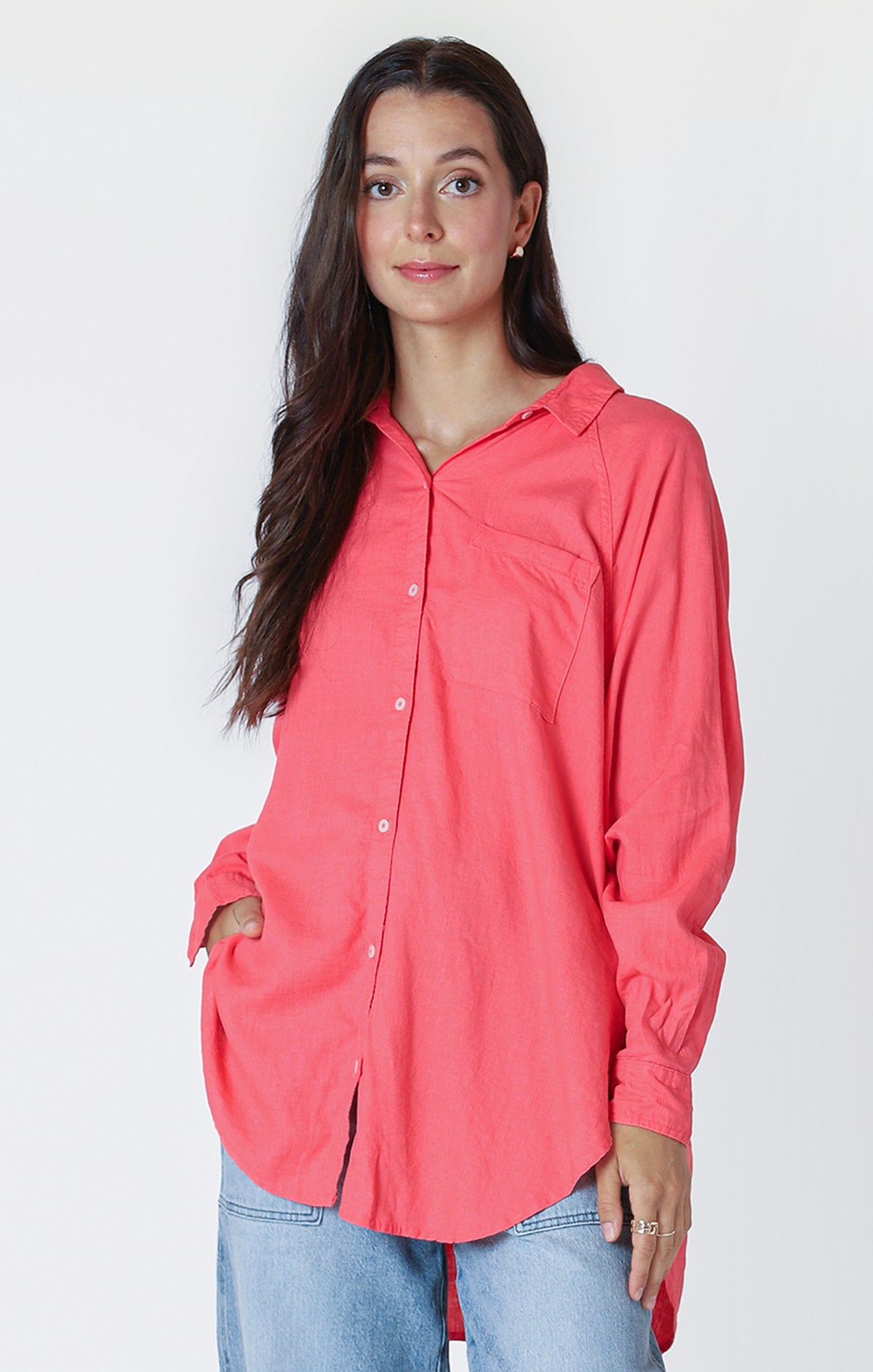 Button Front Blouse