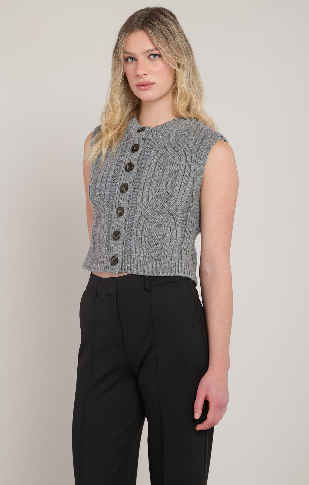 Cable Sweater Vest