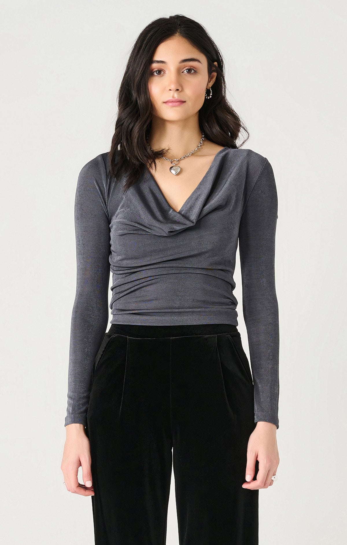 LS Cowl Neck Top