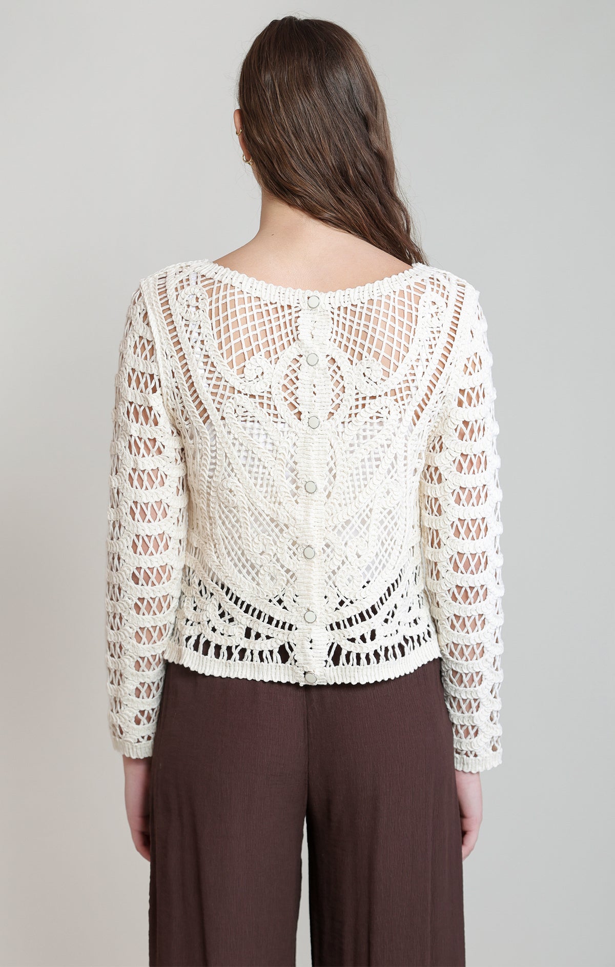 Crochet Top - Button Up Back