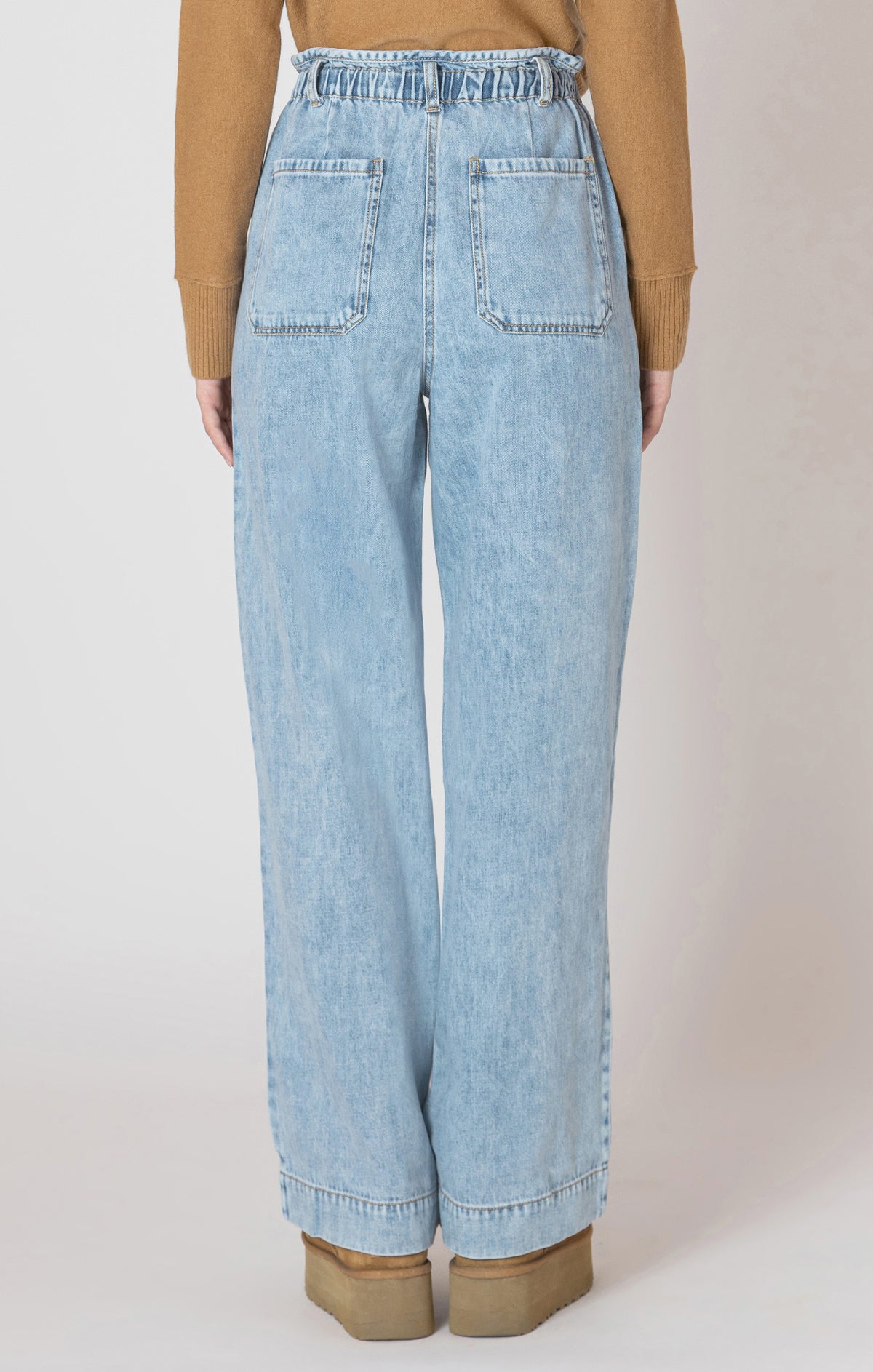 Wide Leg Denim Pants