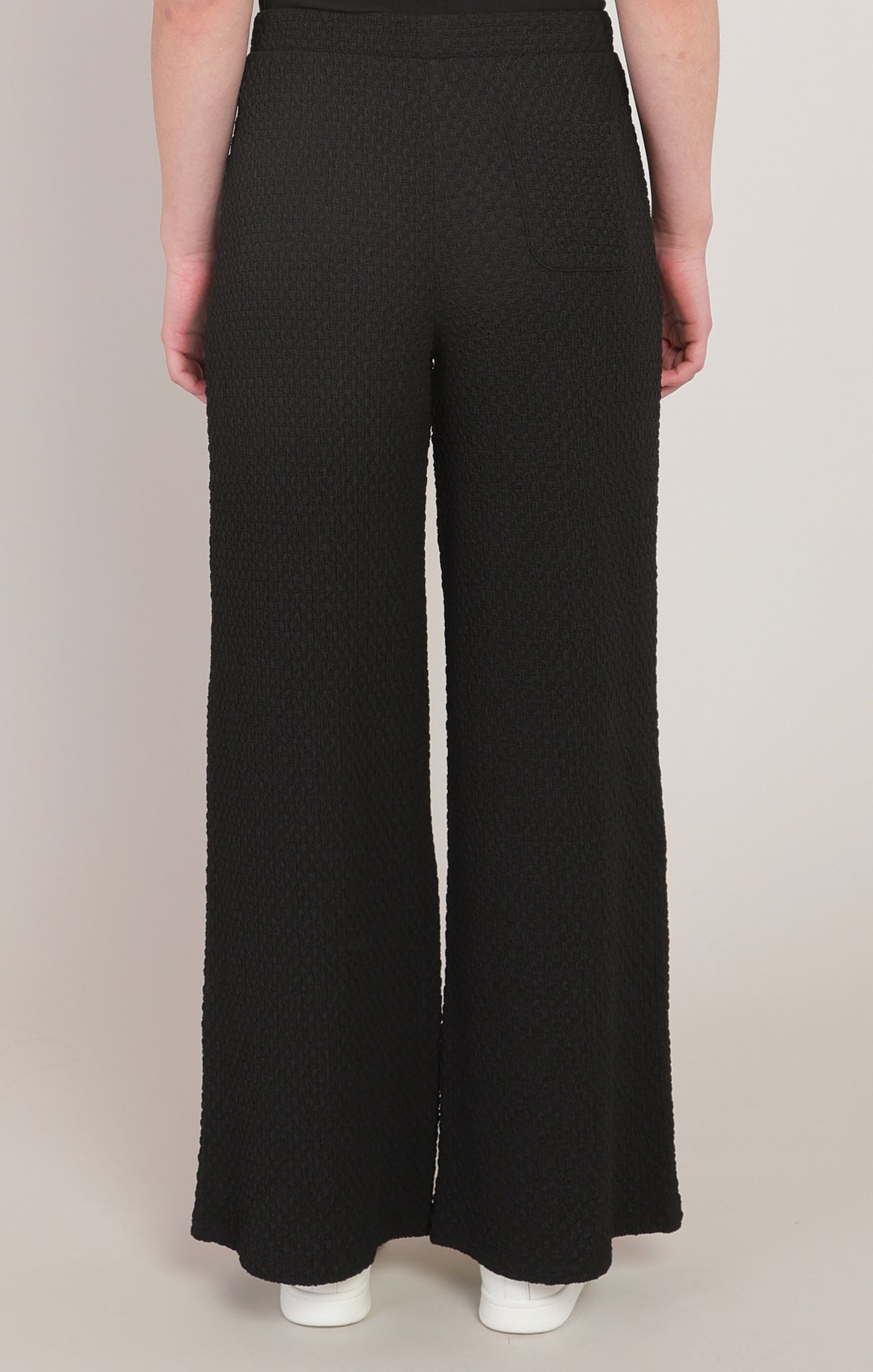 Textured Wide Leg Pant