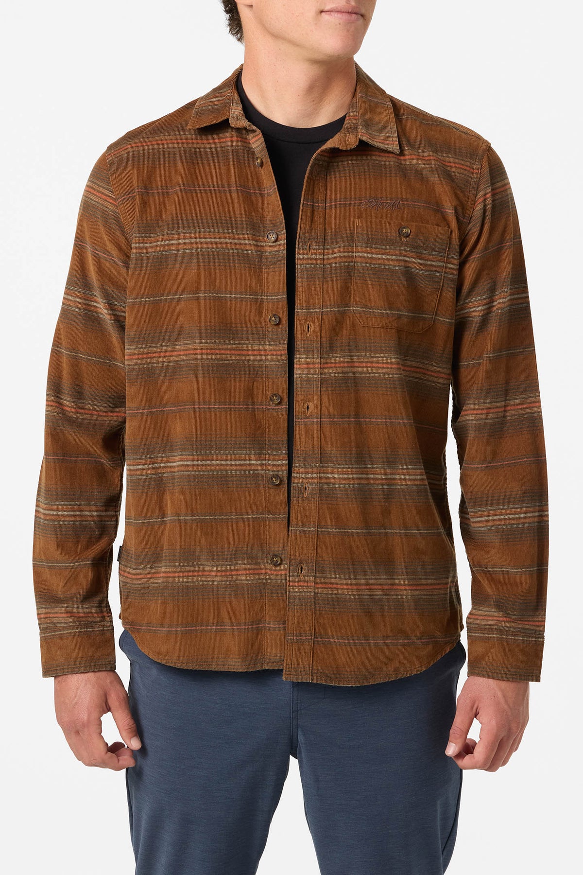 Caruso Striped Cord Shirt