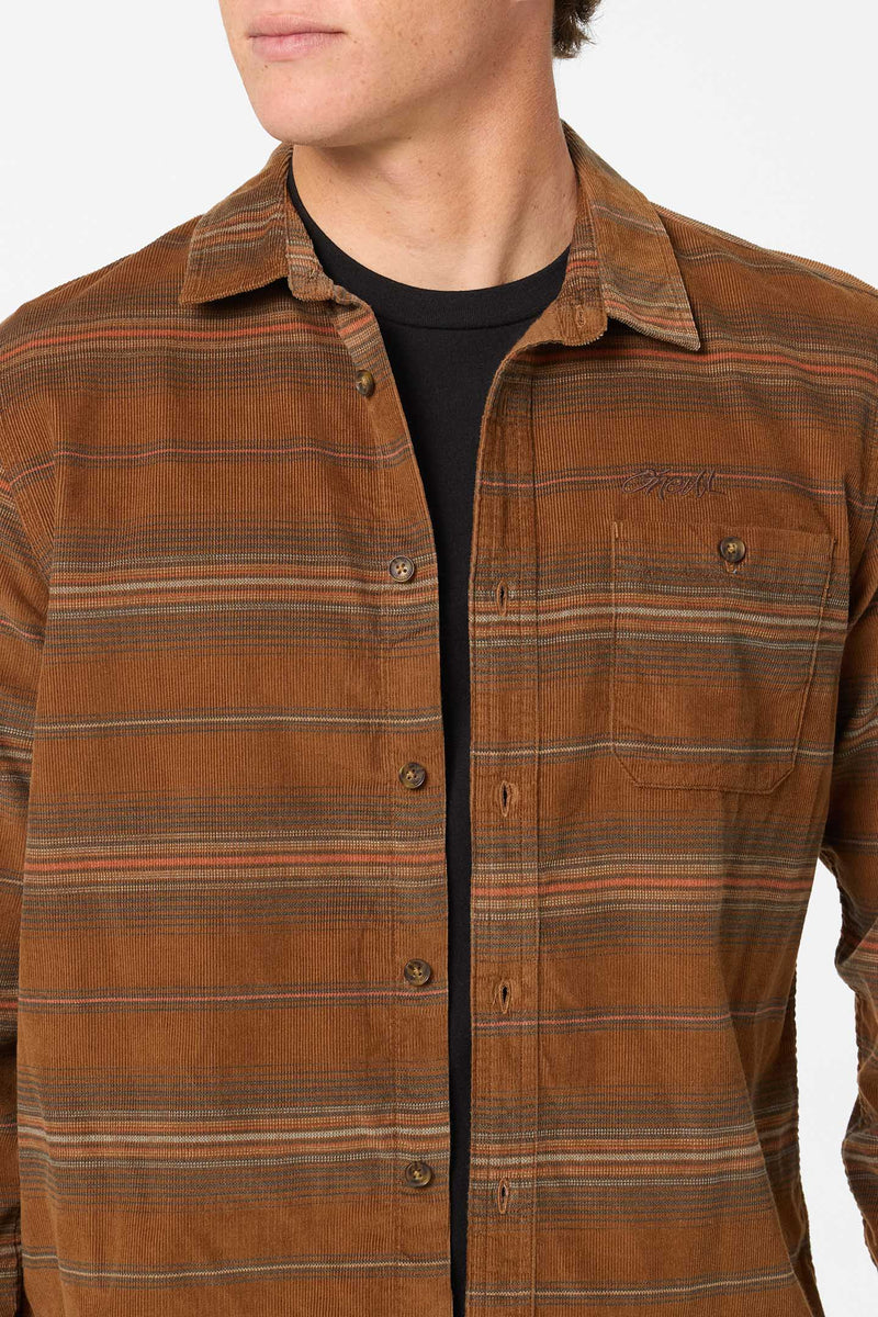 Caruso Striped Cord Shirt