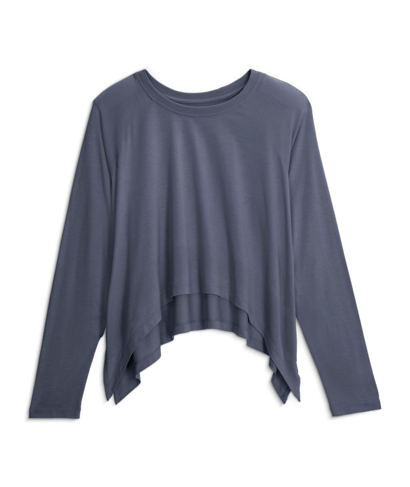 Lightweight Bamboo Cropped Long Sleeve