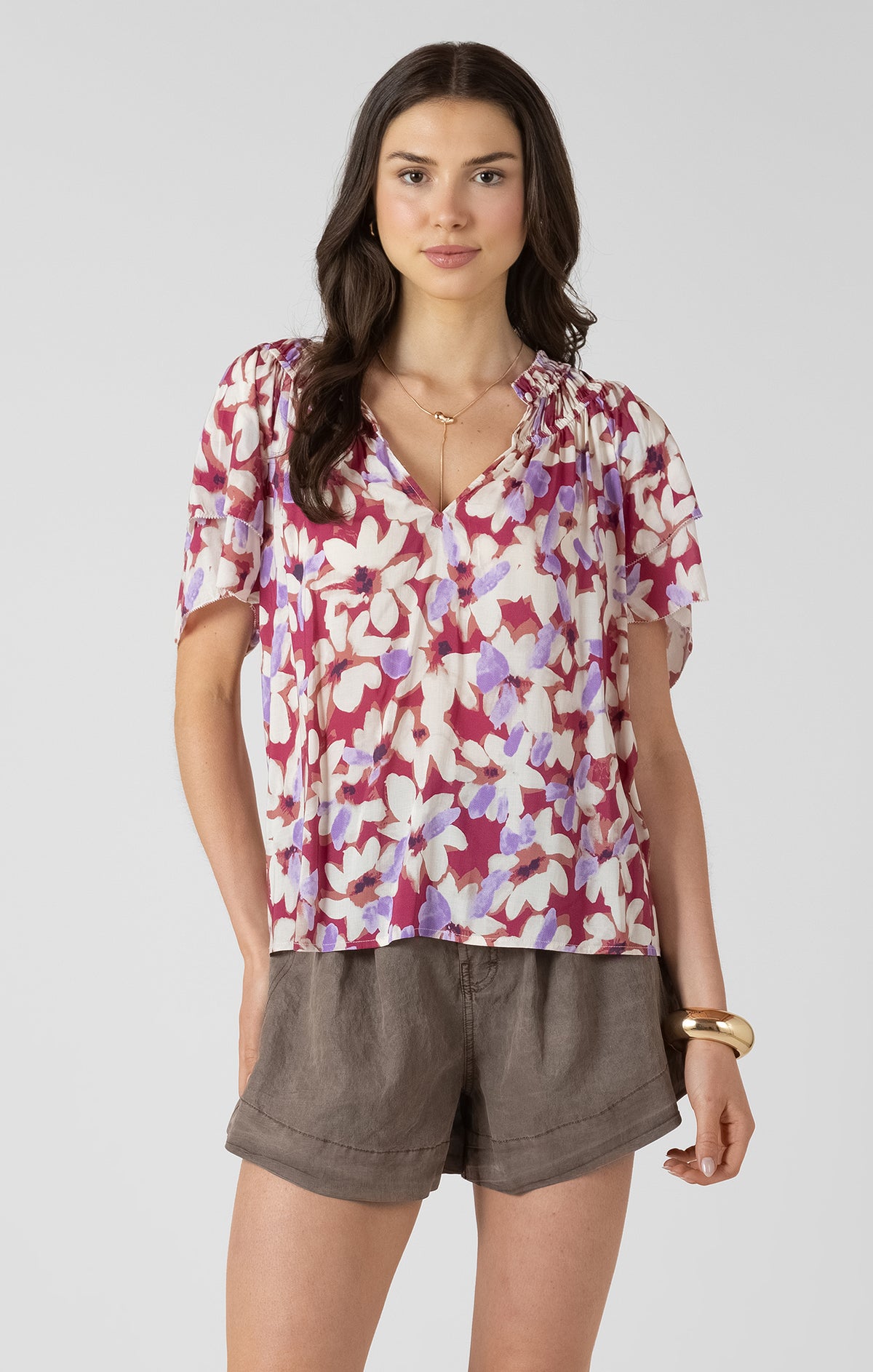 Flutter Sleeve Blouse