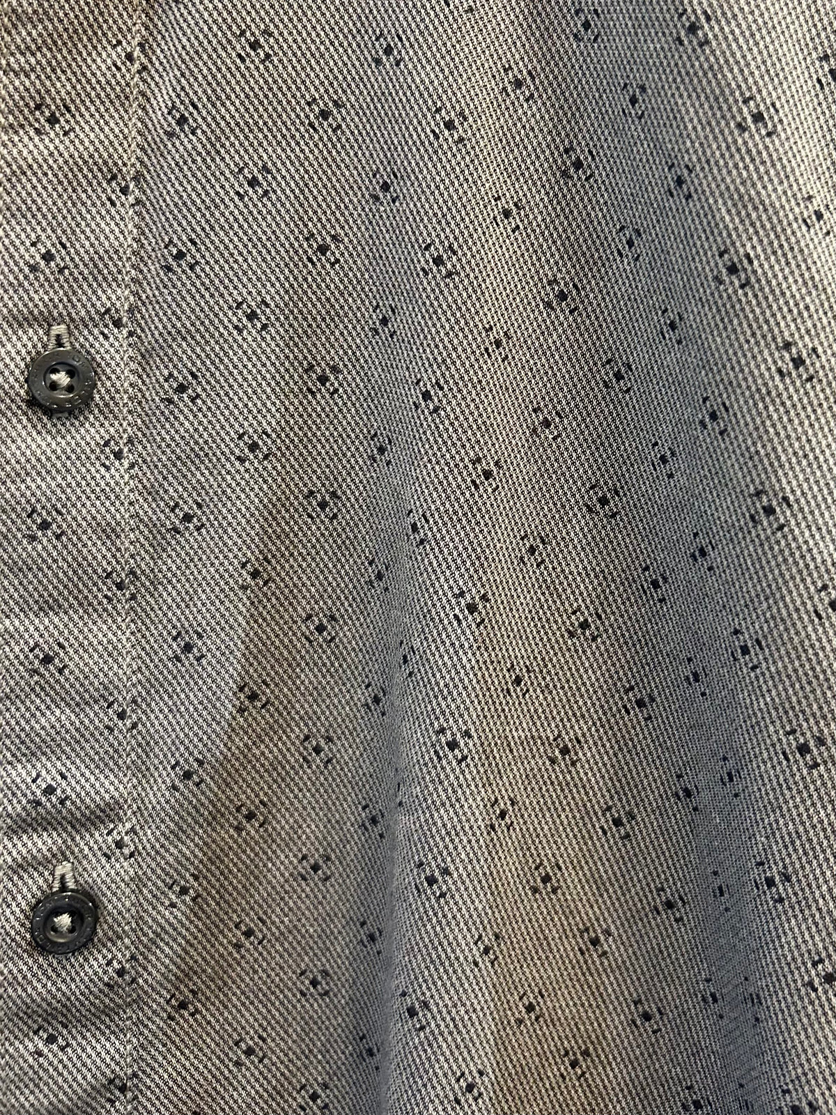 Fitted Printed Structured Shirt