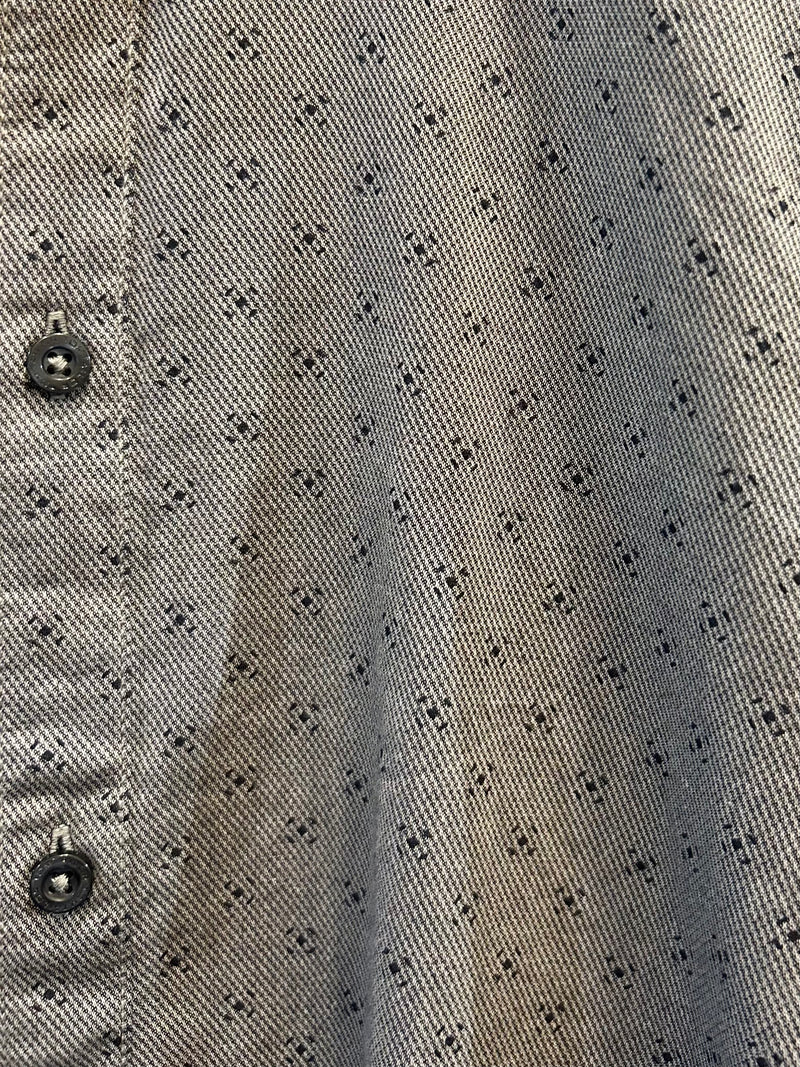 Fitted Printed Structured Shirt