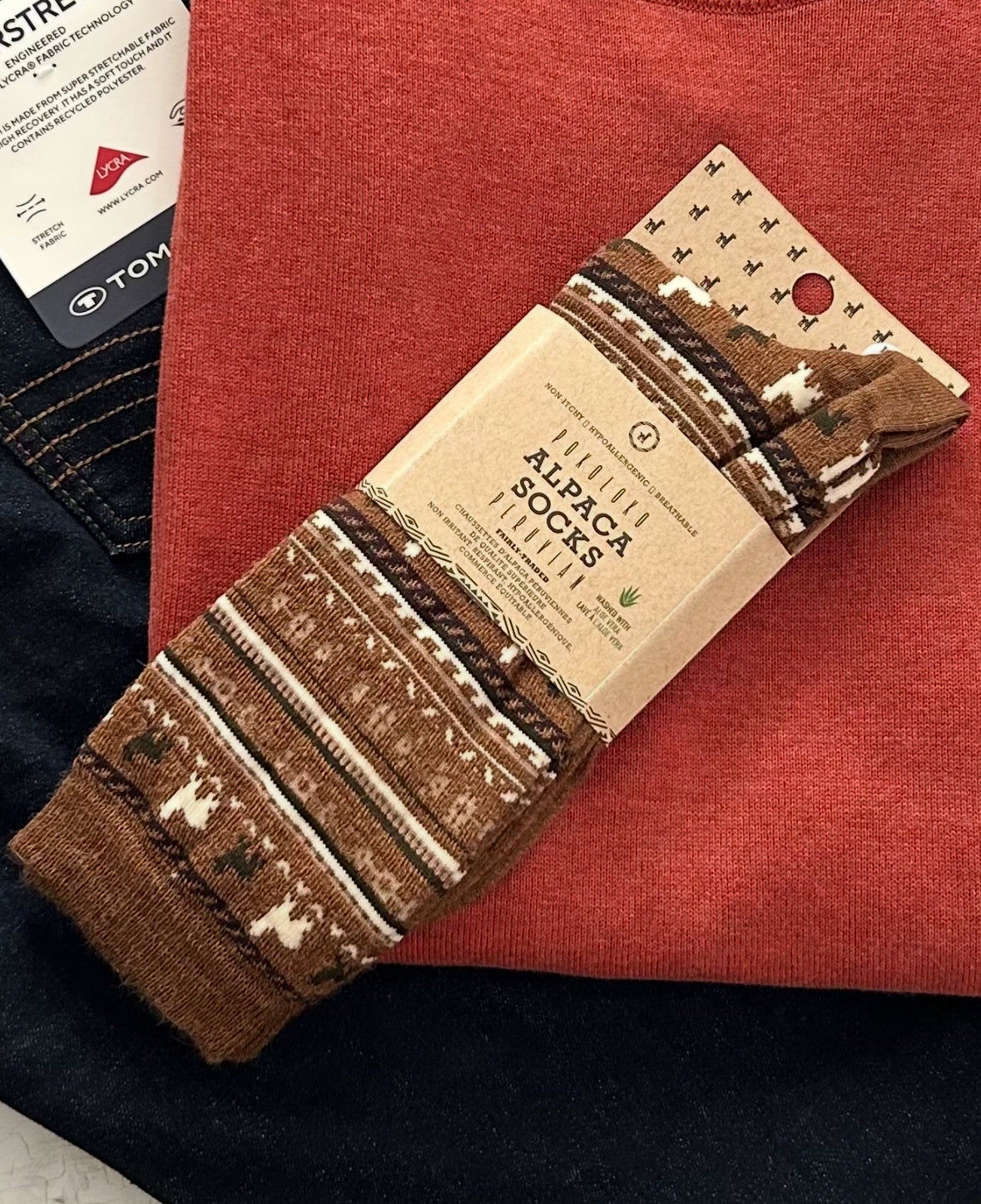 Printed Alpaca Sock
