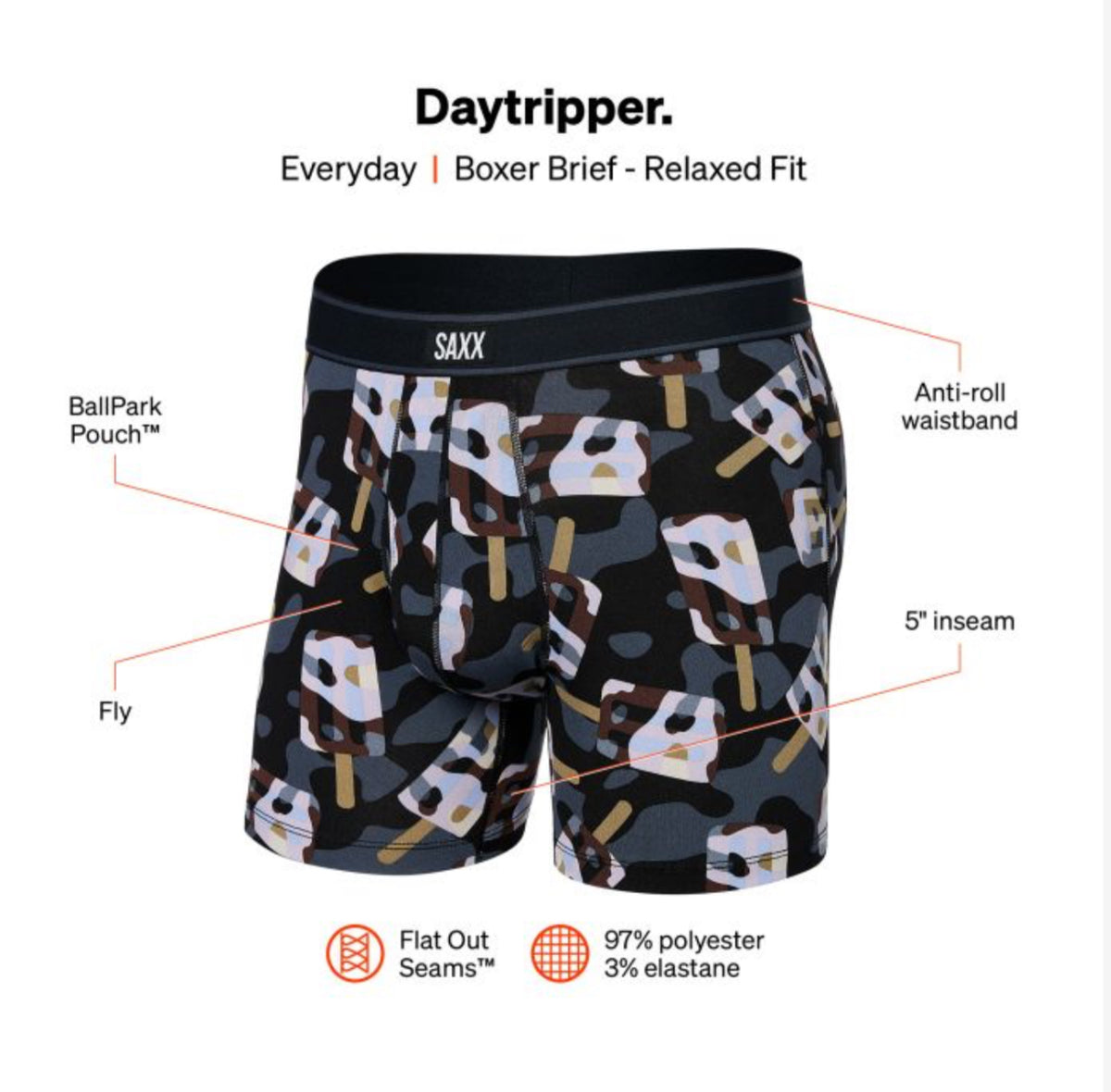 Daytripper Loose Boxer - Black