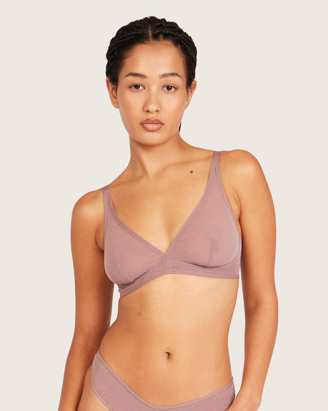 Freshmesh Plunge Bralette