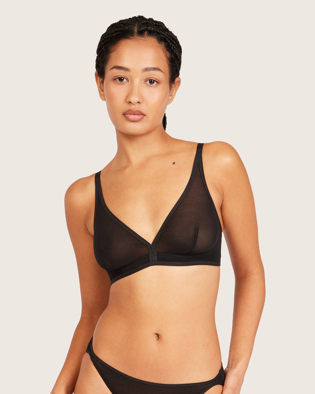 Freshmesh Plunge Bralette