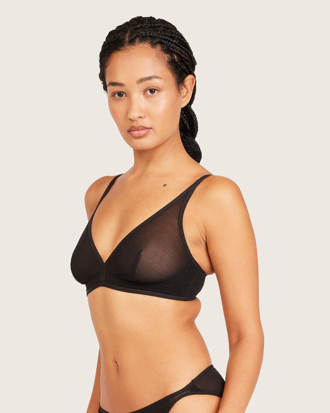 Freshmesh Plunge Bralette