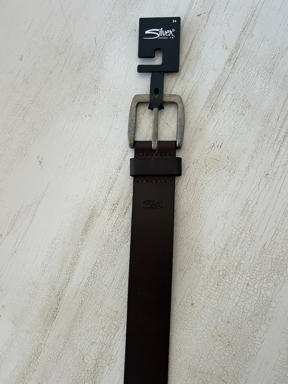 Heavy Stitch Medium Brown Belt