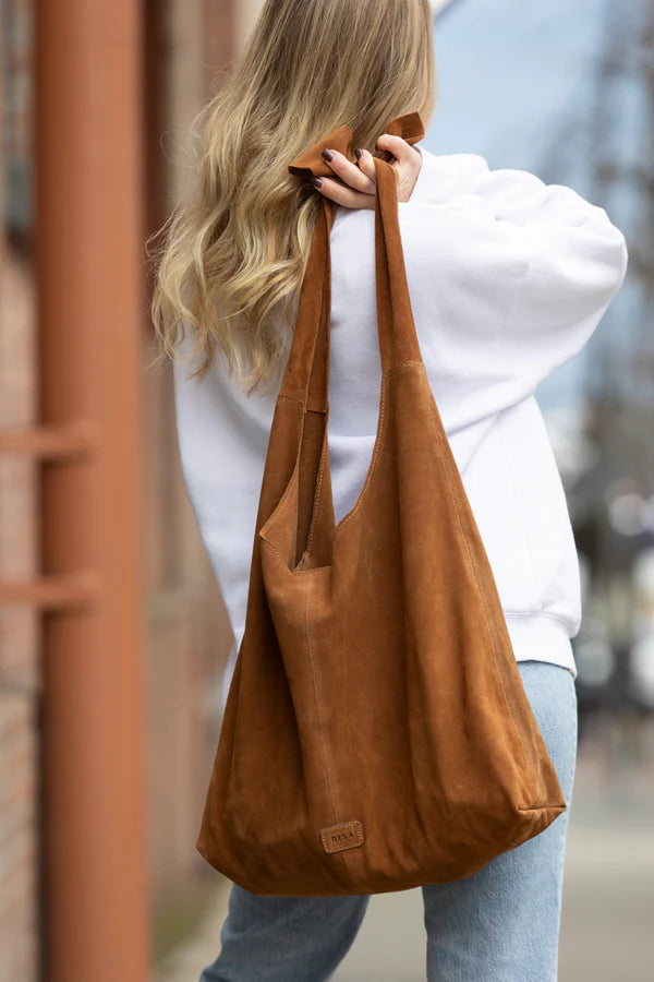 Knot Tote Suede - Light Brown