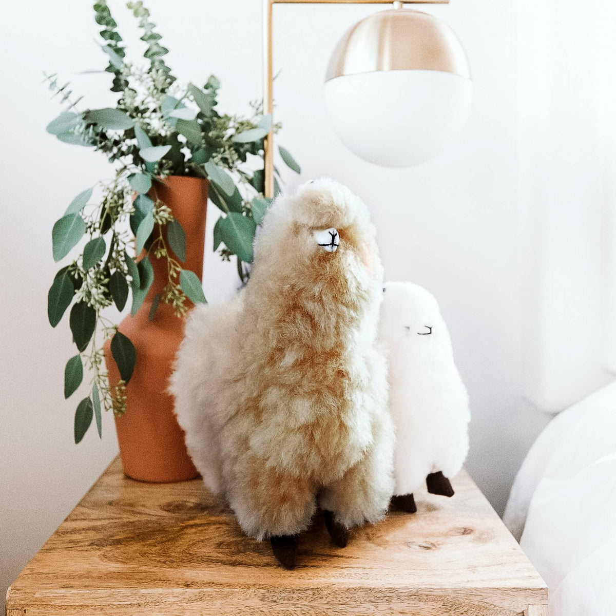 Alpaca Fur Standing Alpaca 8.5”