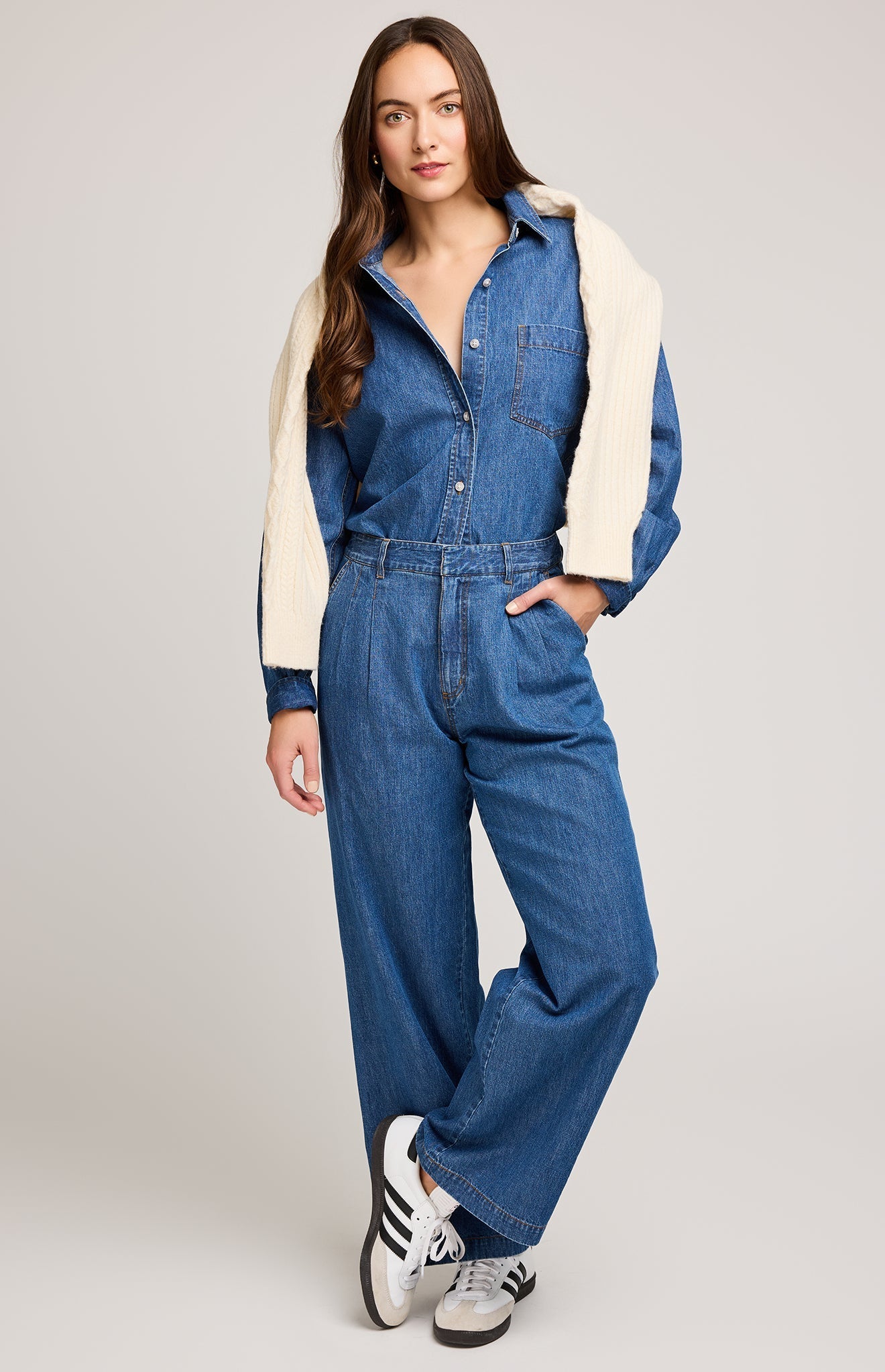 MEER♡ STRAIGHT SOFT WIDE DENIM Marilyn Straight Jeans In Plus Size - Cooper Blue | NYDJ