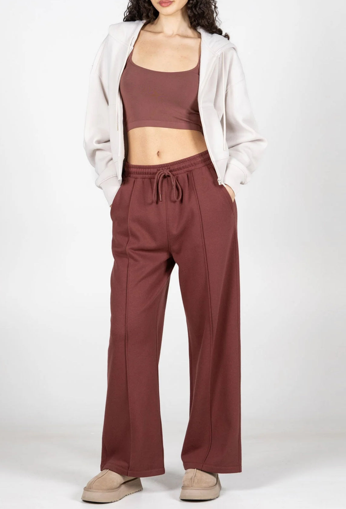 Fleece Wide Leg Pant