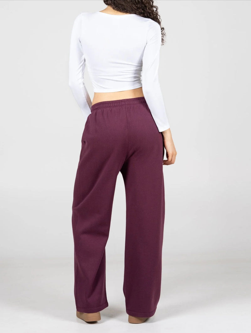 Fleece Wide Leg Pant