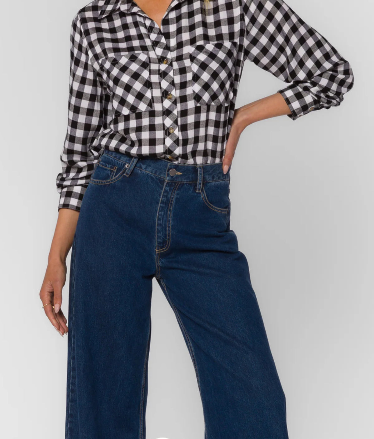 Kacia Gingham Top