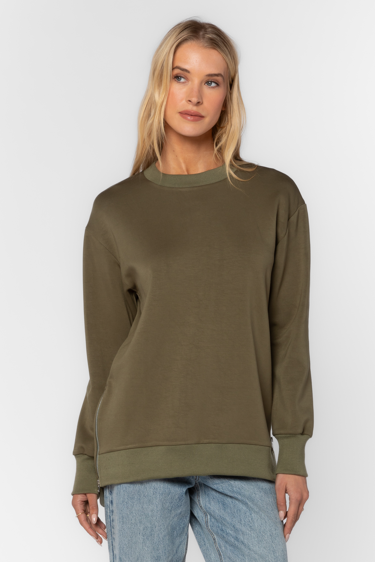 Elliana Pesto Sweatshirt