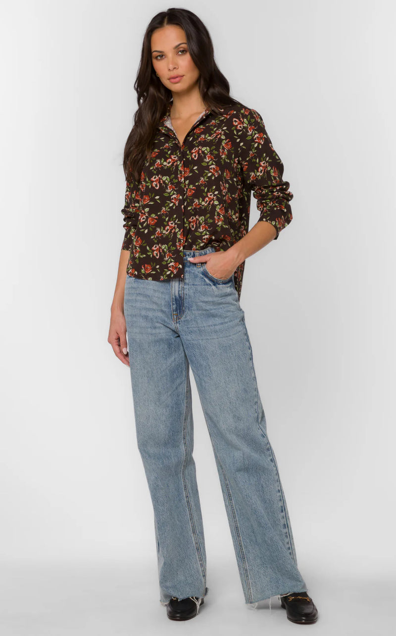 Natalie Watercolour Blossom Blouse